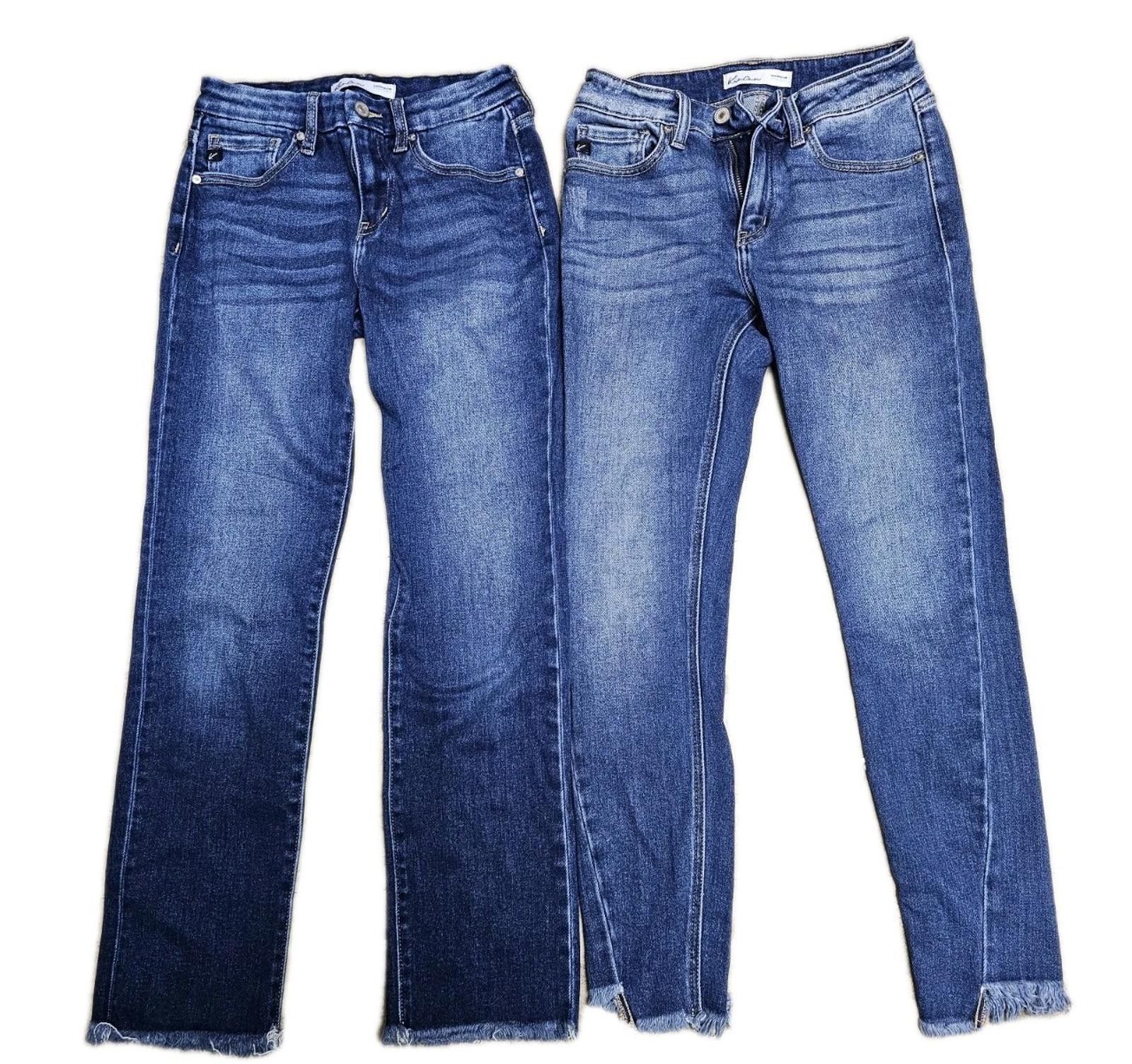 Kancan USA Kancan Jeans Size 3/25 Dark Wash Skinny Faded Denim 2 pairs Size 25" / US 0 / IT 36 - 1 Thumbnail
