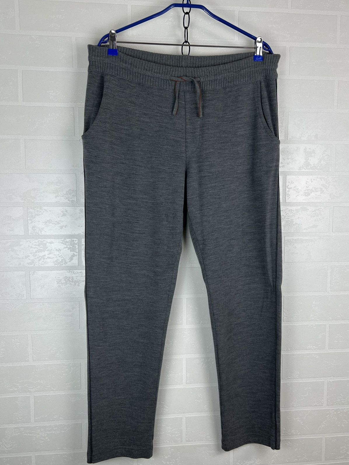 Loro Piana LORO PIANA Sweatpants Joggers Virgin Wool Gray Men’s Size US 34 / EU 50 - 2 Thumbnail