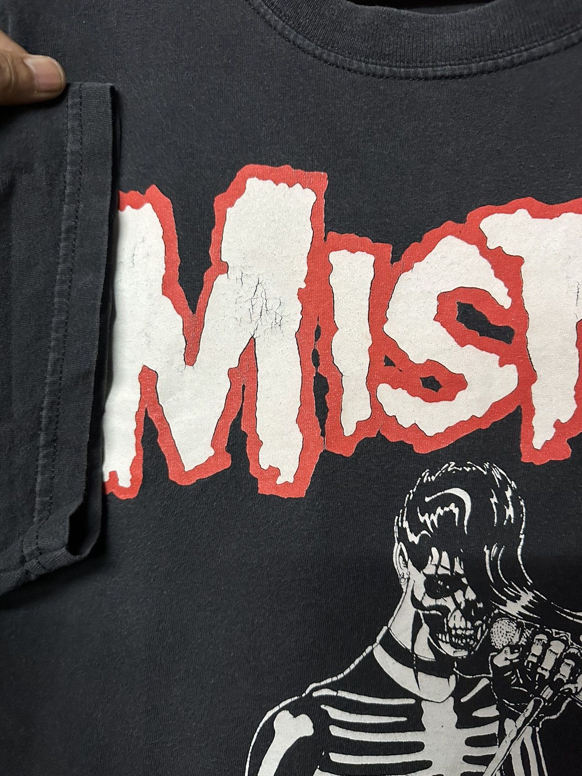 Band Tees Vintage 90s Misfits Legacy Of Brutality Faded Tee Size US XL / EU 56 / 4 - 8 Thumbnail