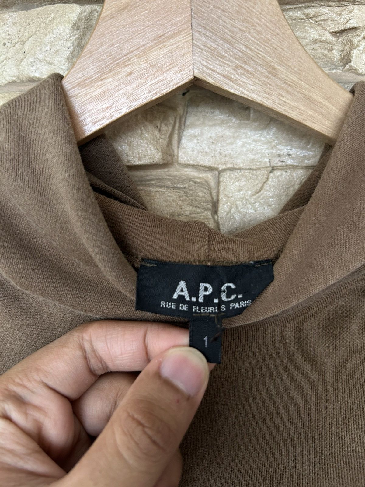 A.P.C. Rare Vintage A.P.C Rue De Fleurus Paris Long Sleeve Hoodie Size US S / EU 44-46 / 1 - 7 Thumbnail