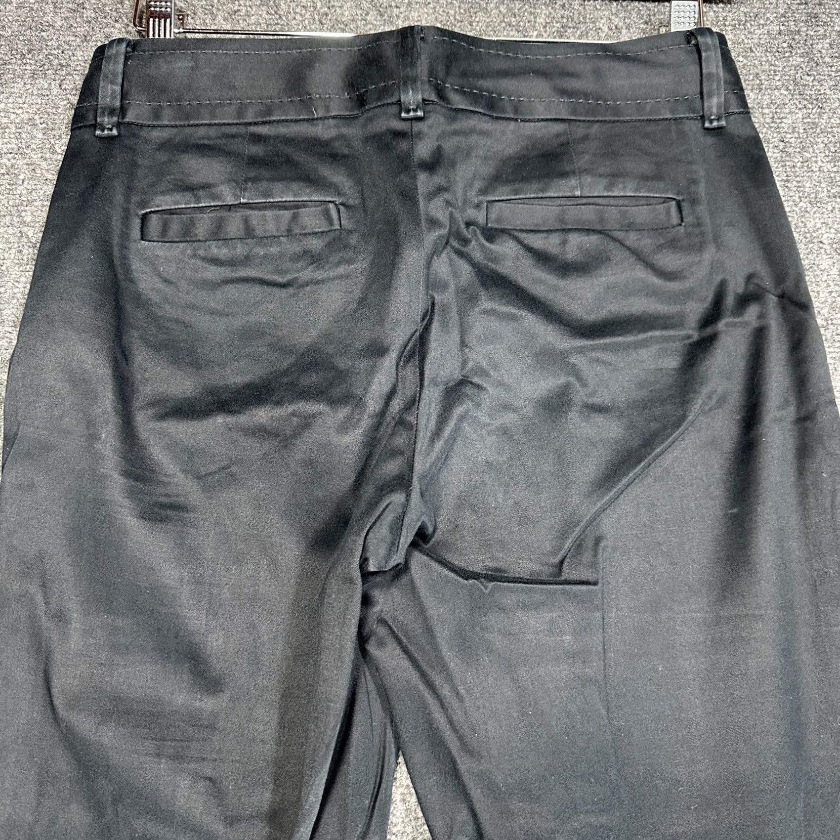 Banana Republic Banana Republic Pants Womens 4 Martin-Fit Blue Cotton Stretch Chino Zipper Cuffed Straight Inseam 24.5in Regular 27in Waist Womens Size 27" / US 4 / IT 40 - 8 Thumbnail