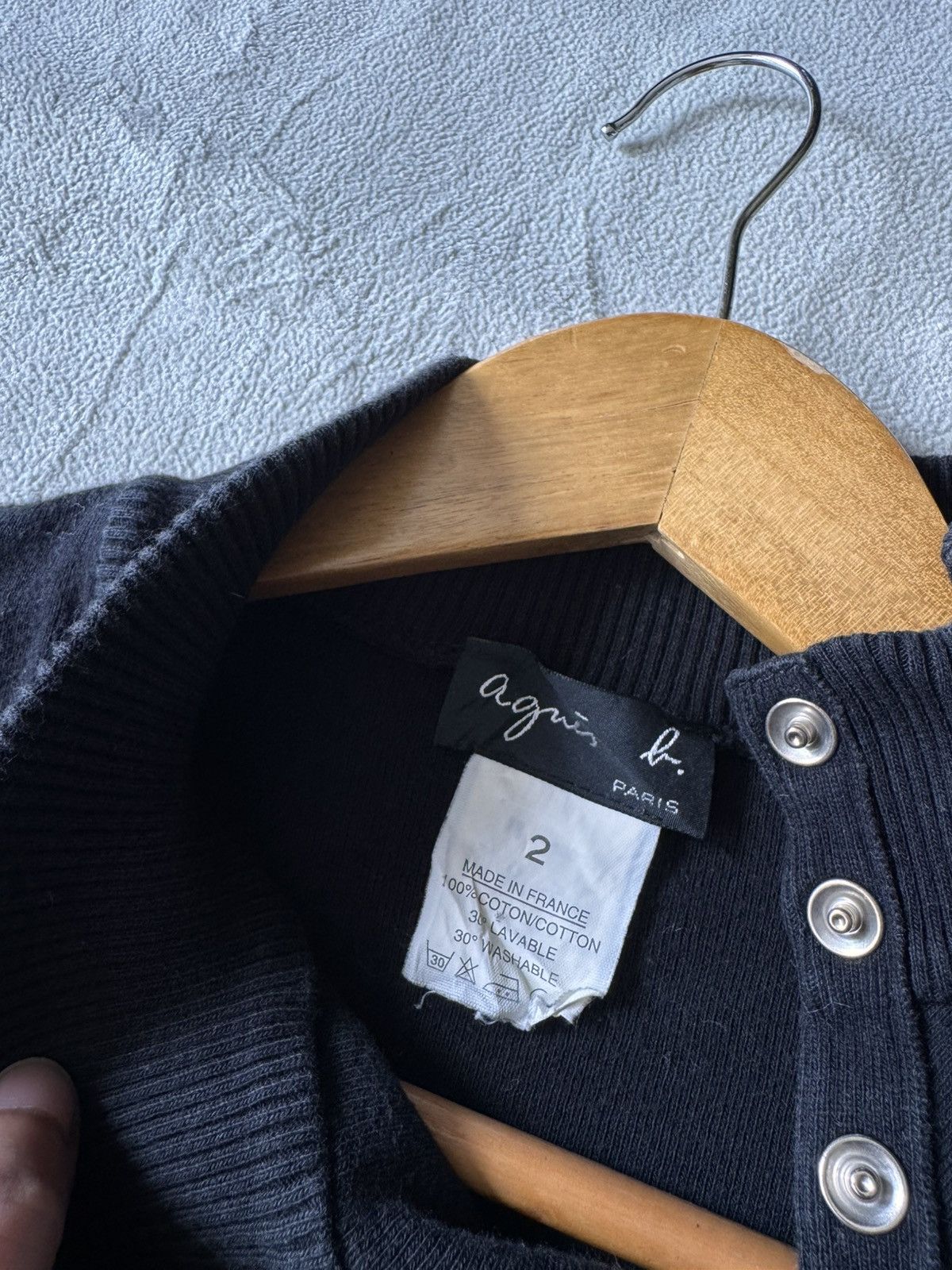 agnes b. Agnès b. Asymmetrical Snap-Button knit Size S / US 4 / IT 40 - 7 Thumbnail