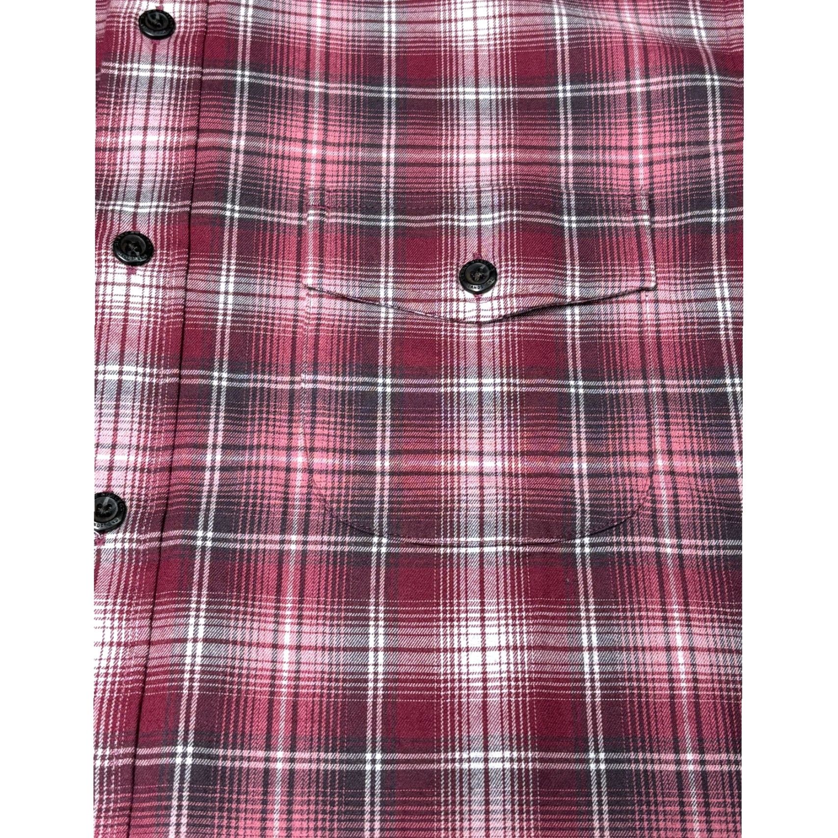 Lands' End VINTAGE Lands' End Blake Shelton Mens Plaid Long Sleeve Shirt Burgundy M Size US M / EU 48-50 / 2 - 2 Thumbnail