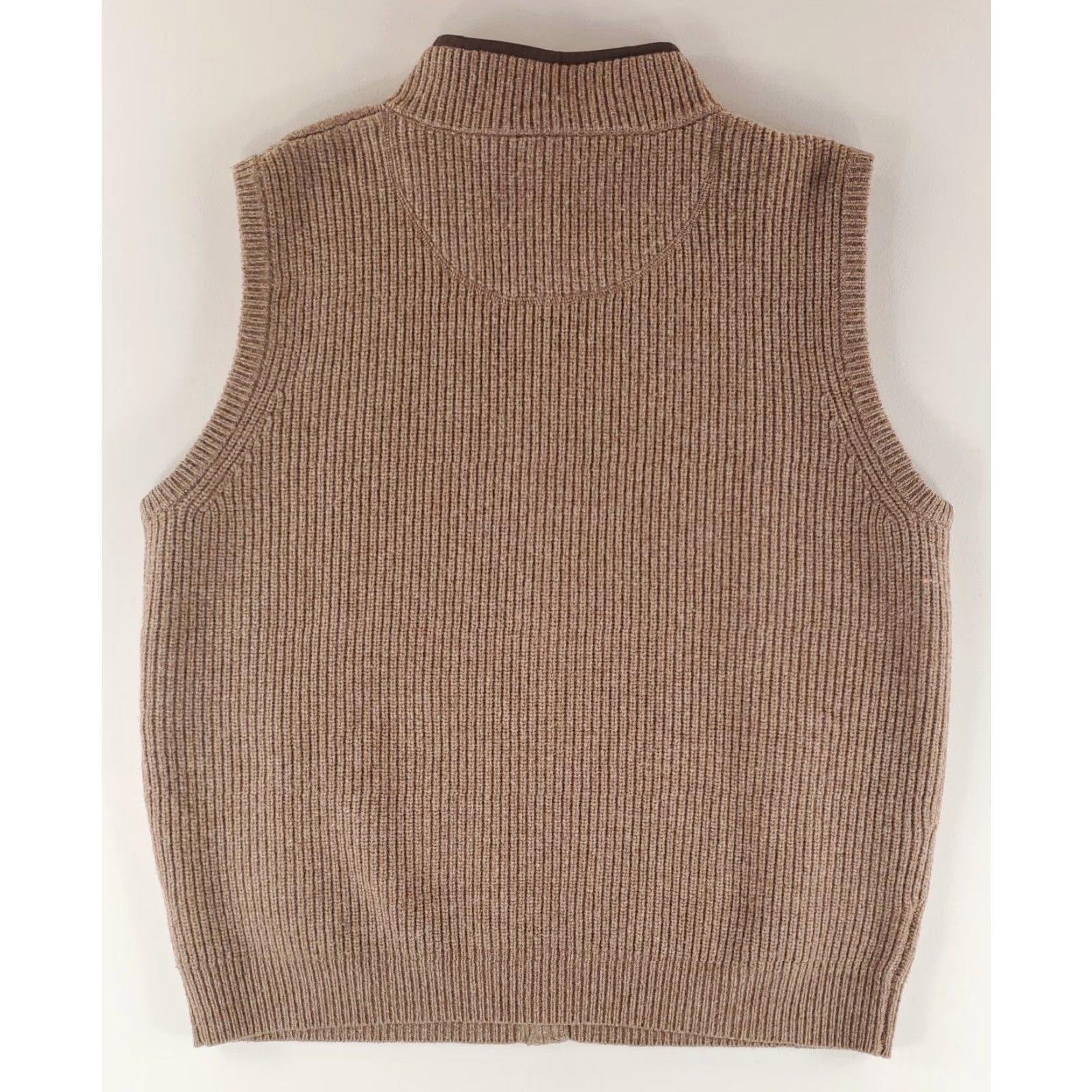 Vintage LL Bean 100% Merino Wool Full Zip Sweater Vest Brown Mens XL Vest Brown Mens XL Merino Wool Full Zip LL Bean Size US XL / EU 56 / 4 - 3 Thumbnail