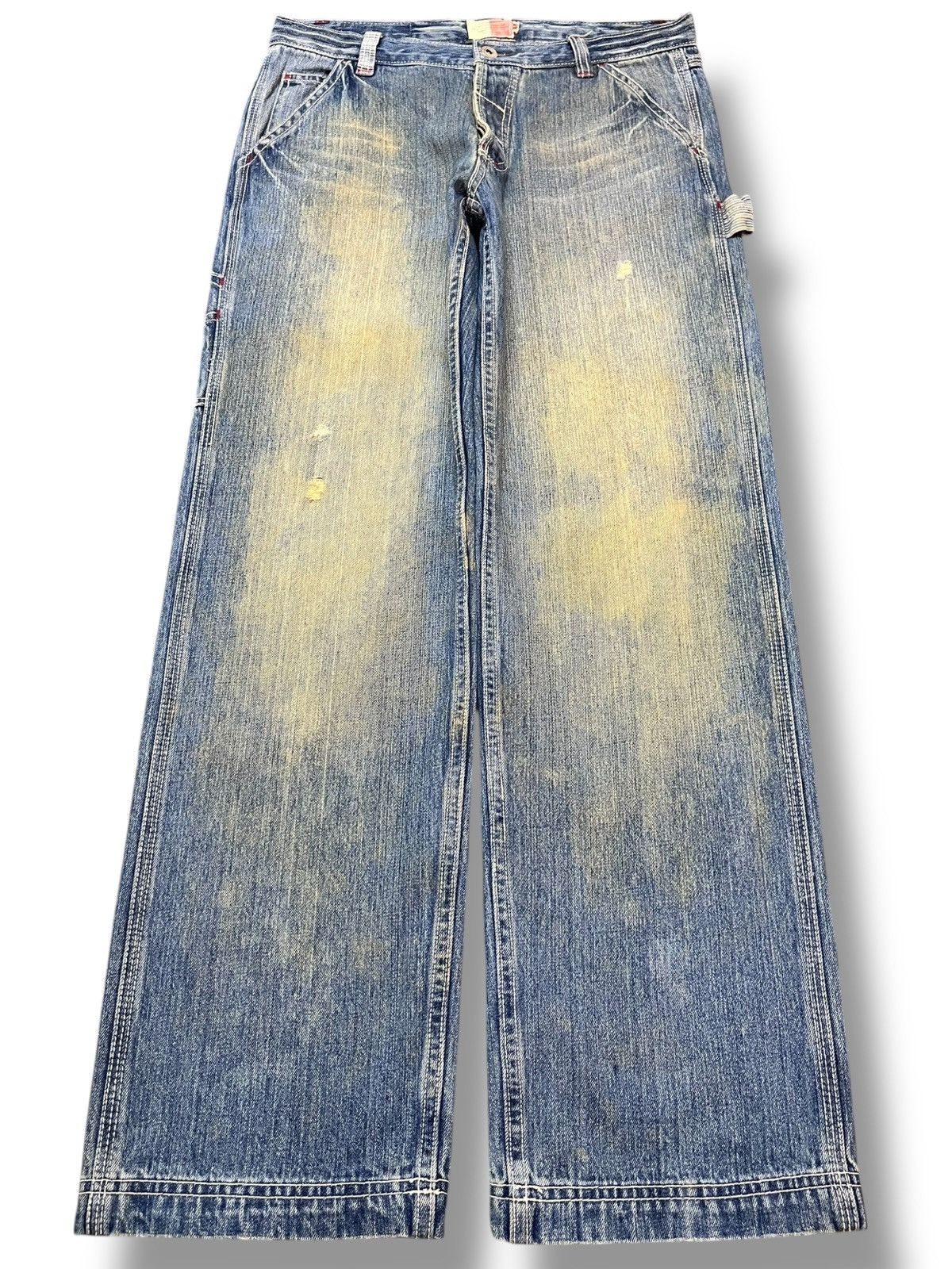 Oldblue Co. Vintage Old Betty’s Baggy Cargo Carpenter Wide Leg Denim Size US 32 / EU 48 - 1 Thumbnail