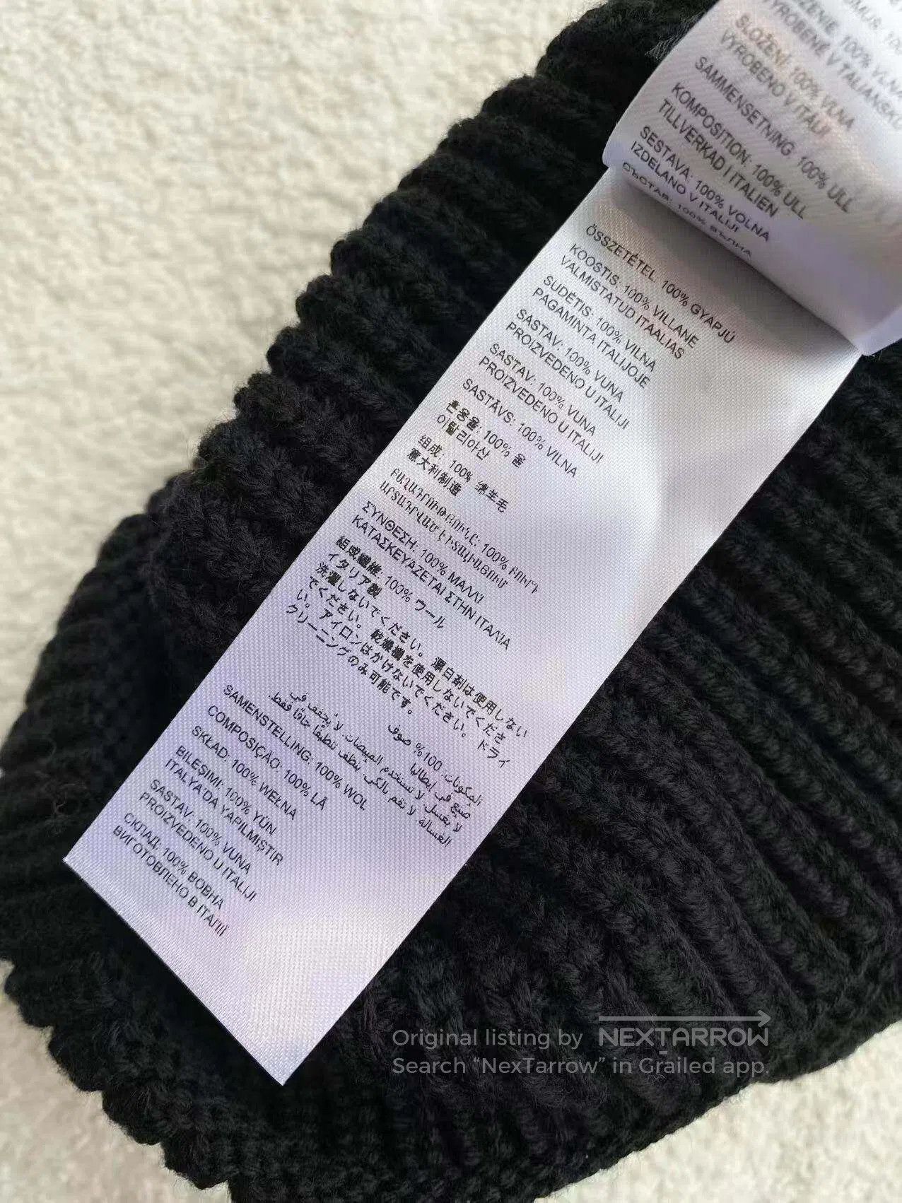 Canada Goose Canada Goose Size S Logo embroidered black knitted hat| Size ONE SIZE - 6 Thumbnail