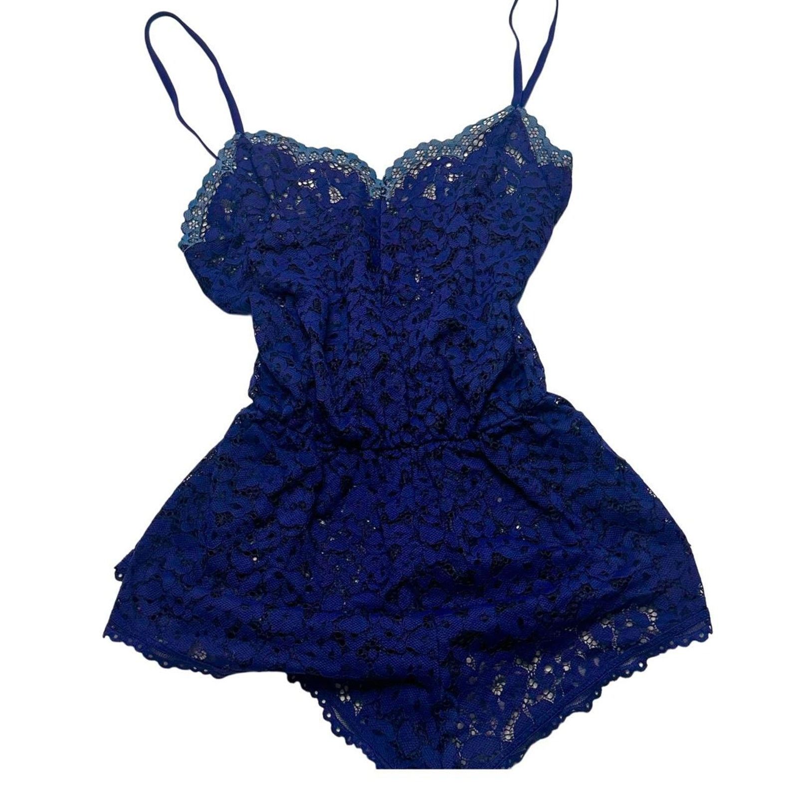 Victoria's Secret Victorias Secret Size Small Vintage Laced Sheer Romper Size 27" / US 4 / IT 40 - 1 Thumbnail