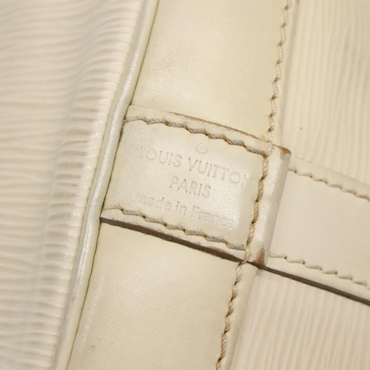 Louis Vuitton LOUIS VUITTON Epi Petit Noe Shoulder Bag White Yvoire Size ONE SIZE - 14 Thumbnail