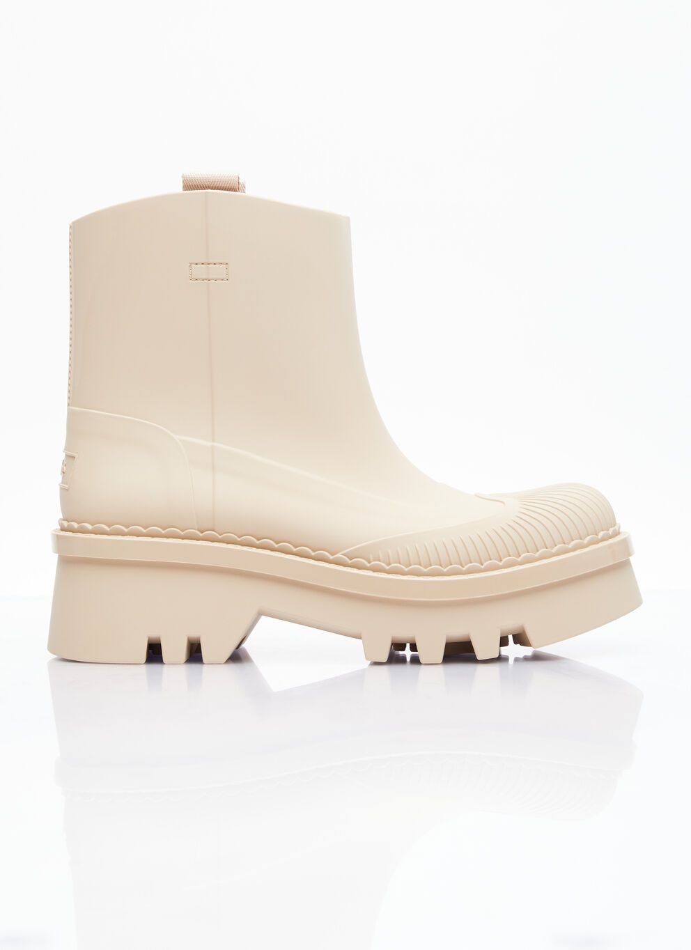 image of Chloe Raina Rain Boots in Beige, Women's (Size 8)