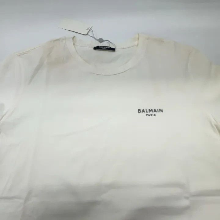 Balmain Balmain White Short Sleeve Round Neck T-Shirt -2507 Size M / US 6-8 / IT 42-44 - 6 Thumbnail
