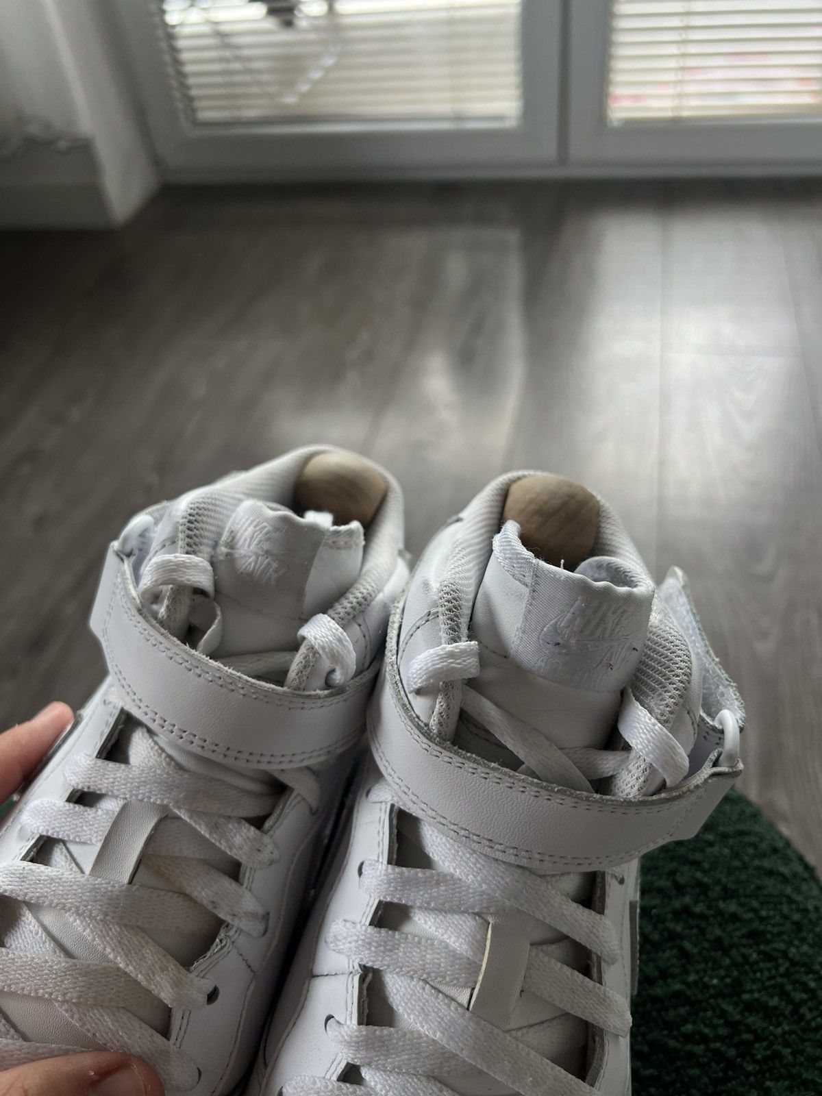 Nike × Other ‼️Nike Air Force High 1 Knit Logo Regular AvantGarde Sneakers Size US 12 / EU 45 - 15 Thumbnail