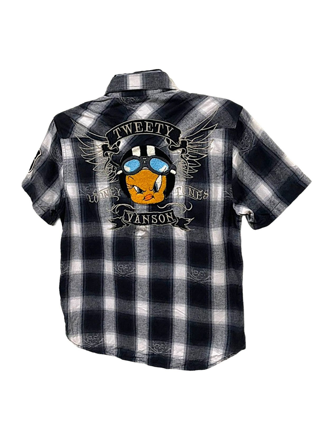 Sports Specialties × Vanson Leathers Vanson Leather & Tweety Collaboration Distressed Shirts Size US XS / EU 42 / 0 - 7 Thumbnail