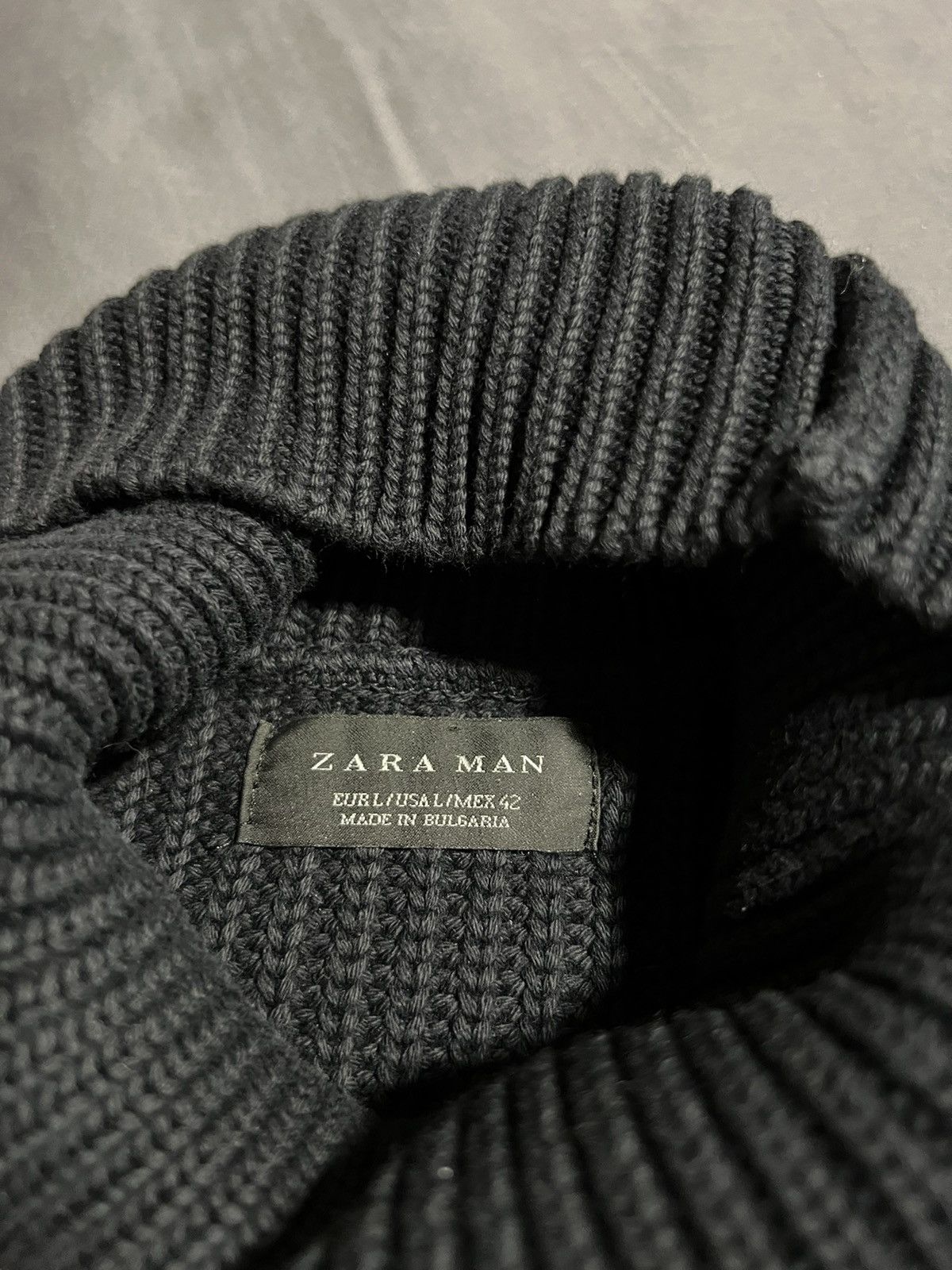 Zara Zara Men’s Navy Turtleneck Sweater Size US L / EU 52-54 / 3 - 3 Thumbnail