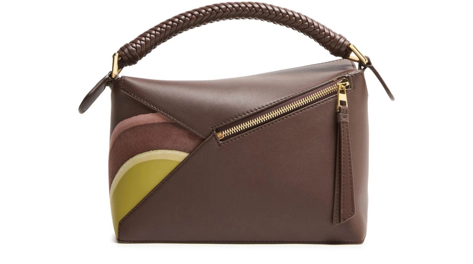 Loewe LOEWE Puzzle Small Edge Choco/Lt Moss Leather Bag Size ONE SIZE - 3 Thumbnail