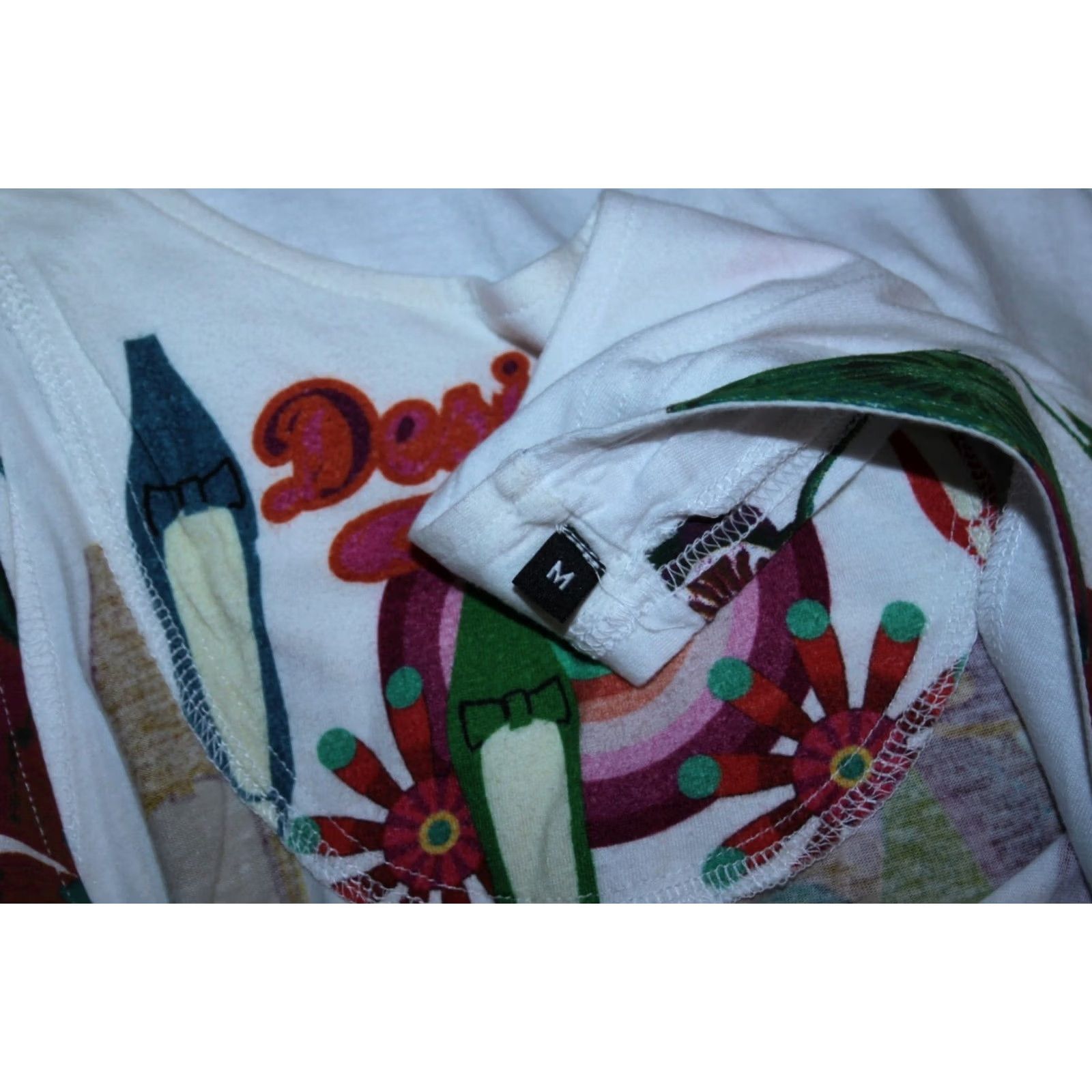 Desigual Desigual womens white butterfly shirt tunic Adult M Size M / US 6-8 / IT 42-44 - 8 Thumbnail