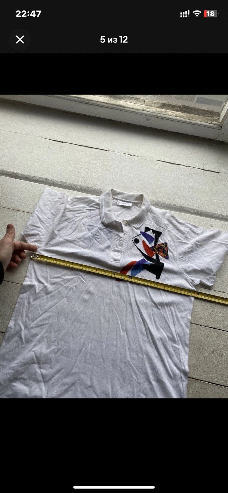 Adidas 🔥80s Adidas Abstract Golf White Polos rare m mens Size US M / EU 48-50 / 2 - 5 Thumbnail