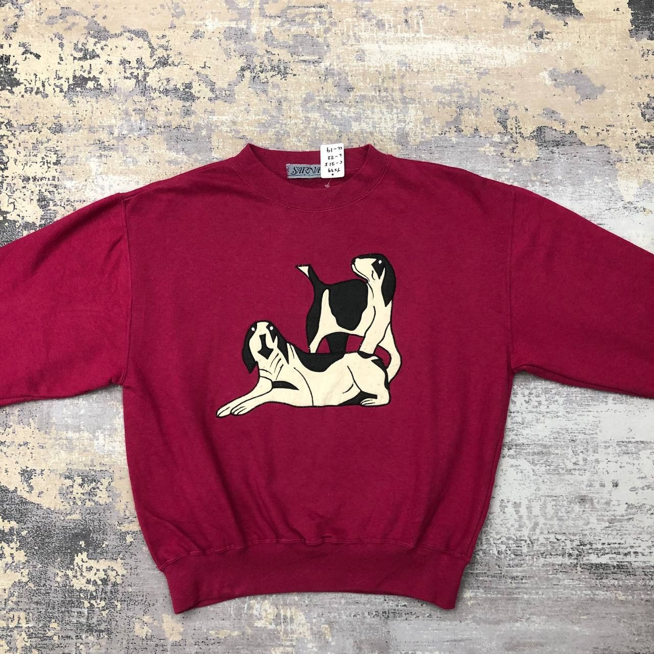 Japanese Brand × Vintage Y279 VTG JAPAN 90s DOG PET SARNA SWEATSHIRT Size M / US 6-8 / IT 42-44 - 1 Thumbnail