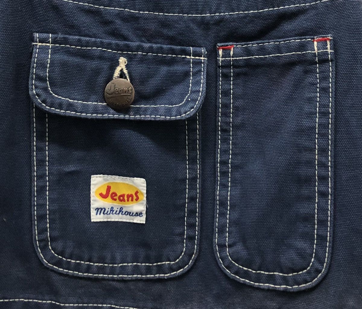 Japanese Brand Vintage Mikihouse Jeans Made In Japan Overalls Size US 31 - 6 Thumbnail