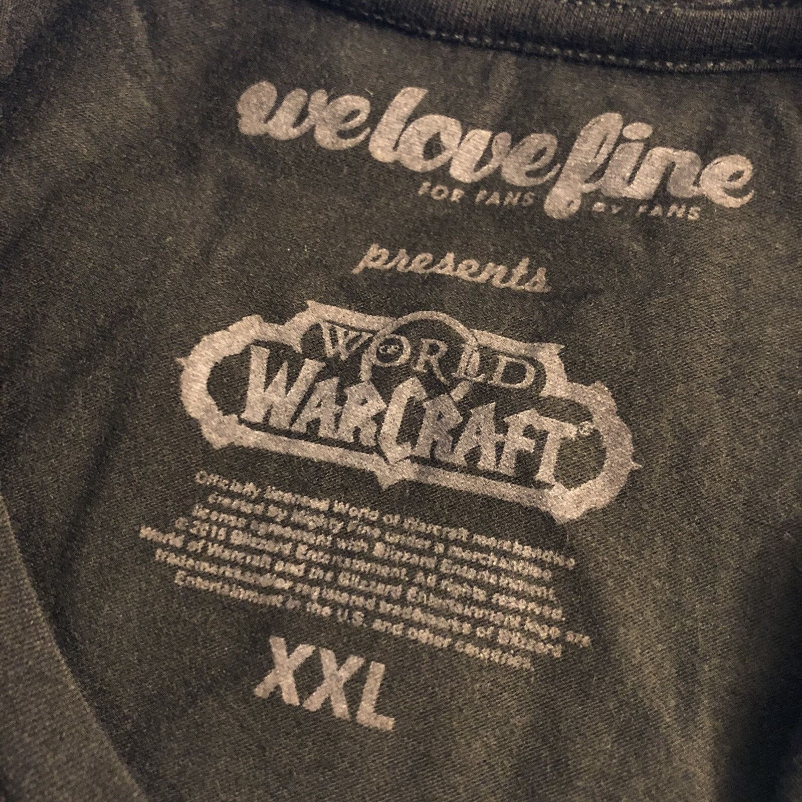 Other WeLoveFine World of Warcraft Womens T Shirt Top Black Yellow Size XXL / US 16-18 / IT 52-54 - 3 Thumbnail