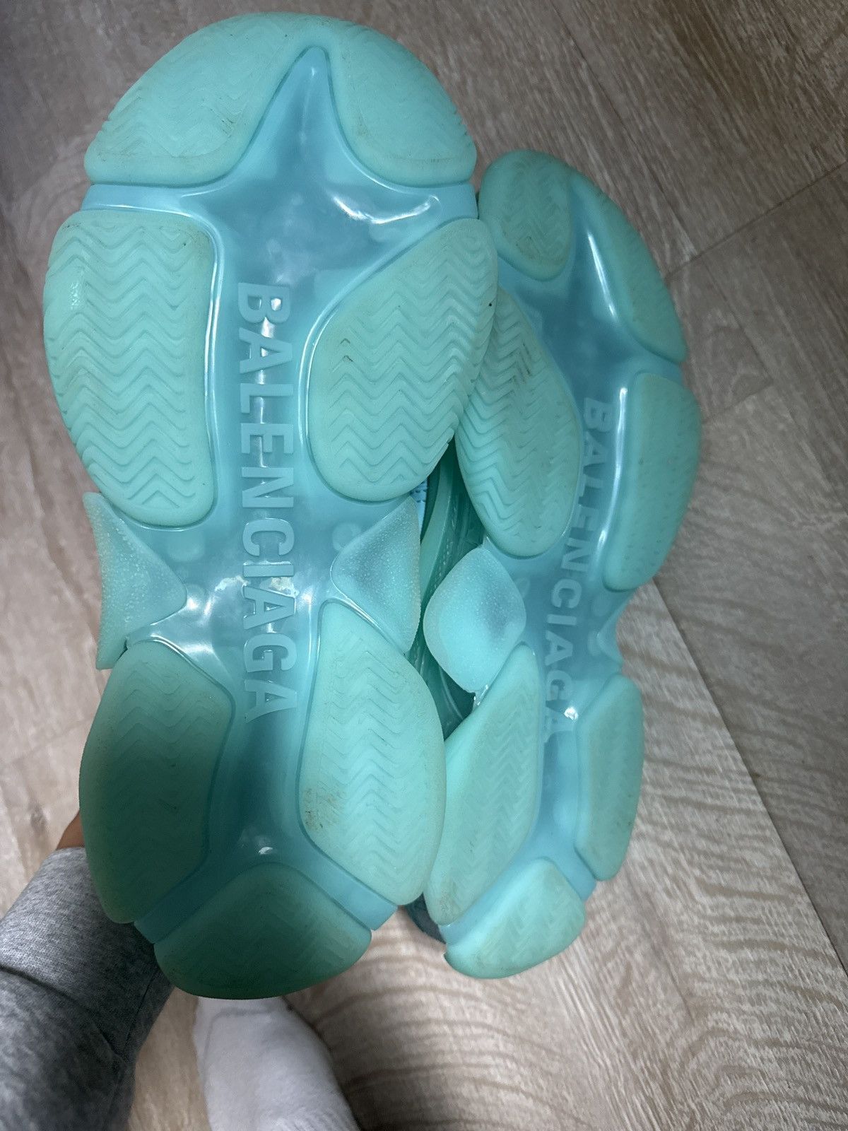 Balenciaga Balenciaga triple S turqouise Size US 7 / IT 37 - 6 Thumbnail