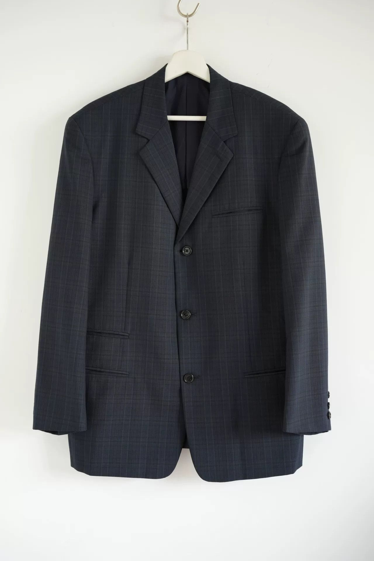Y's for Men Yohji Yamamoto 90s Plaid Suit Jacket Size US M / EU 48-50 / 2 - 1 Thumbnail
