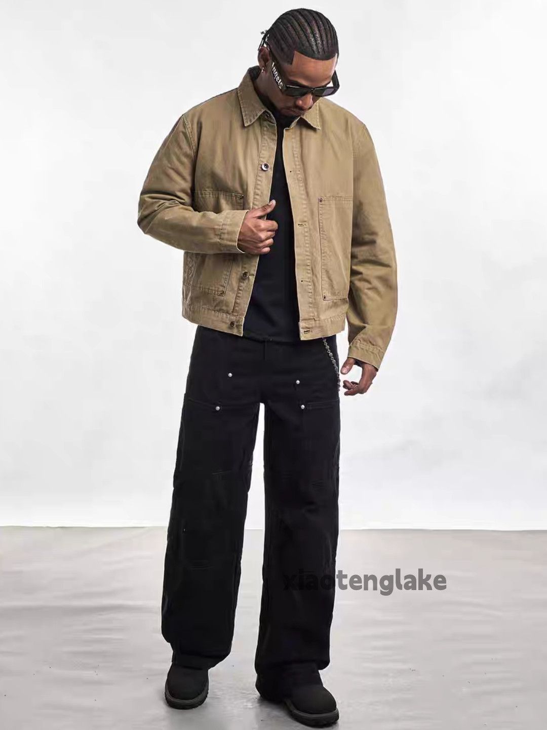 Vintage Unisex outdoor utility workwear carpenter cargo jacket Size US L / EU 52-54 / 3 - 1 Thumbnail