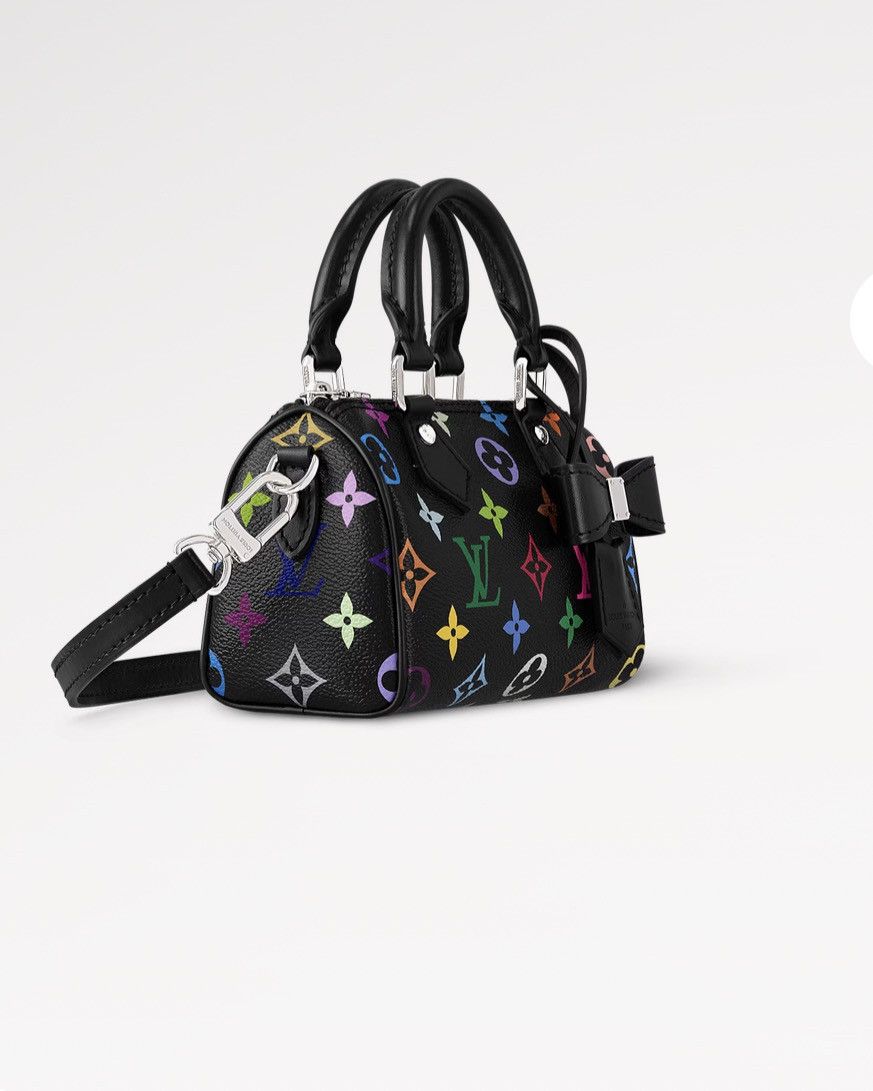 Louis Vuitton 2024 Louis Vuitton x Murakami Nano Speedy Multi Color Black Size ONE SIZE - 2 Thumbnail