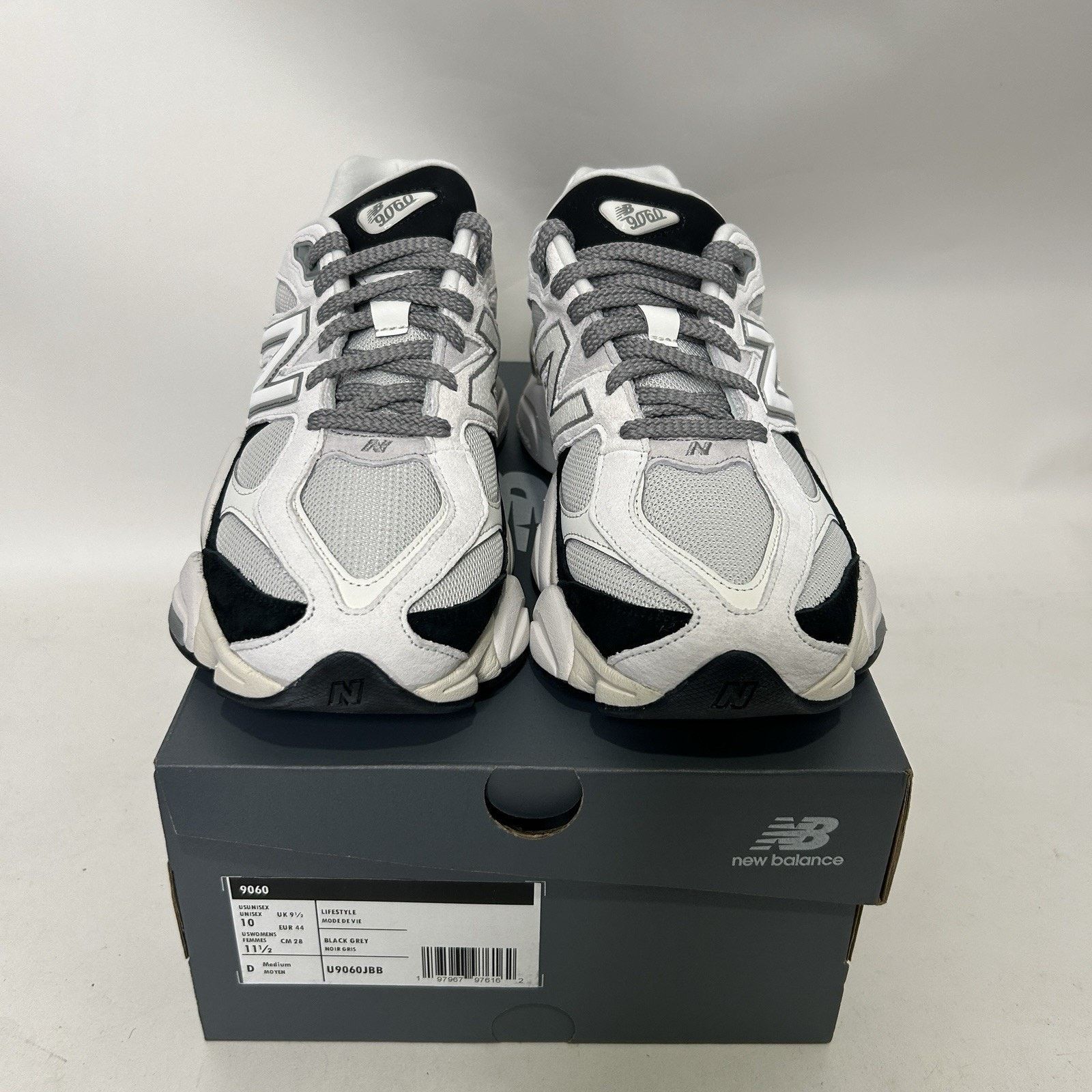 New Balance New Balance 9060 Lifestyle Shoes “Grey Jet Black” U9060JBB Size US 10 / EU 43 - 2 Thumbnail