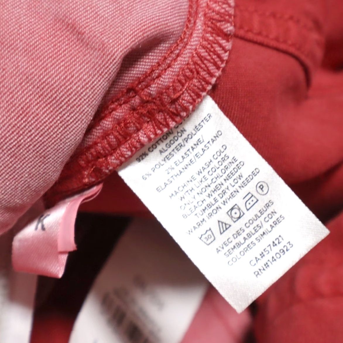 Loft Loft Jeans Red Women's 10 Slim Curvy Skinny Cotton Denim Pants Inseam 29in Casual Adult Women Size 32" / US 10 / IT 46 - 7 Thumbnail