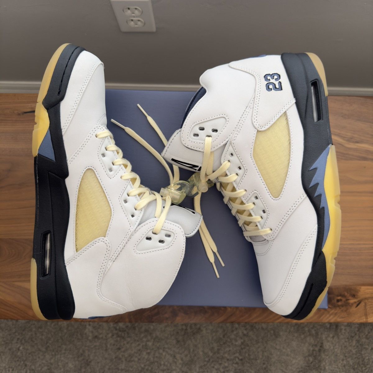 image of A Ma Maniere Jordan 5 Retro Sp Shoes in White, Men's (Size 11)