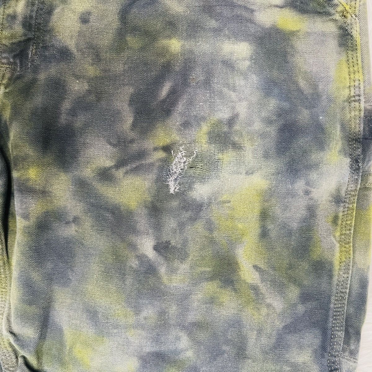 Carhartt Vintage CARHARTT Carpenter Shorts - Upcycled Green Tie Dye Size US 36 / EU 52 - 6 Thumbnail