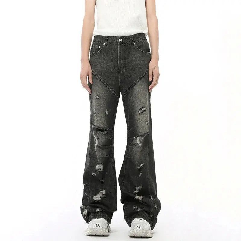 Japanese Brand Casual Wide Leg Black Jeans Size US 32 / EU 48 - 5 Thumbnail