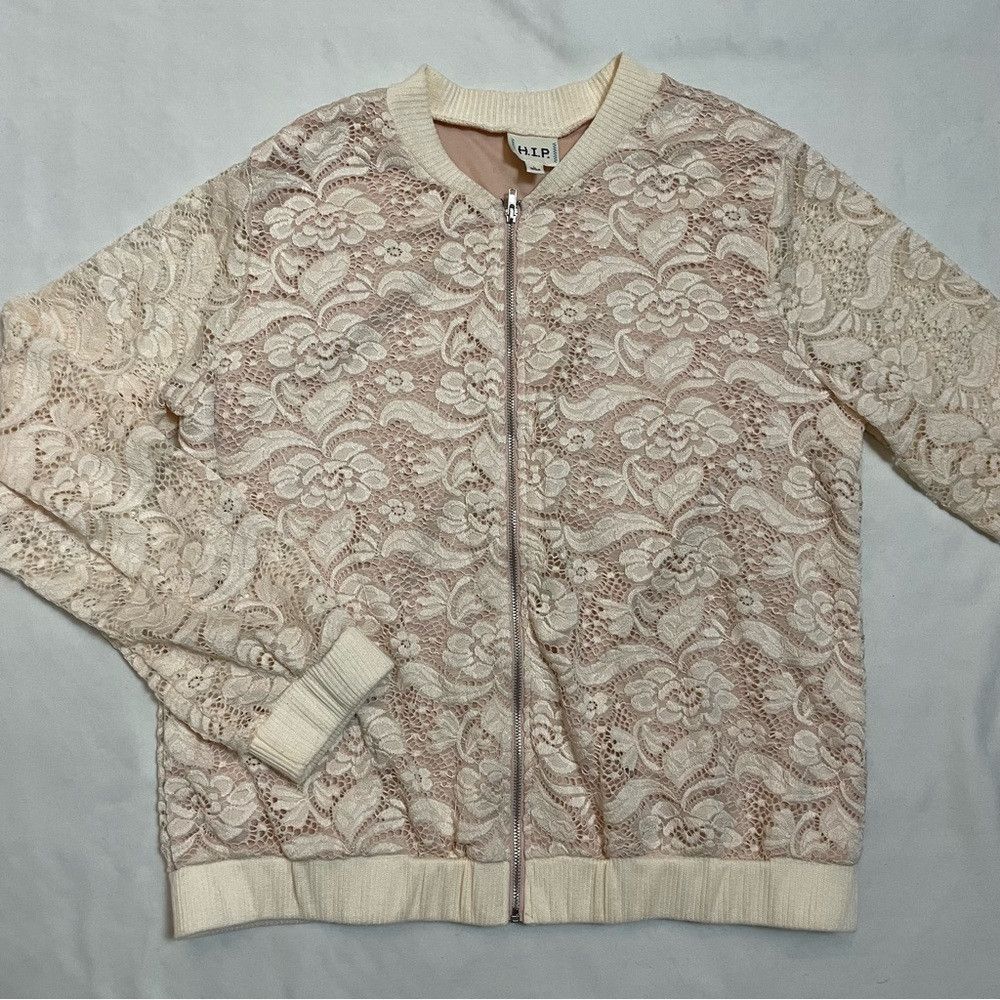 Other H.I.P Happening In The Present Lace Blush Bomber Size L Size L / US 10 / IT 46 - 5 Thumbnail