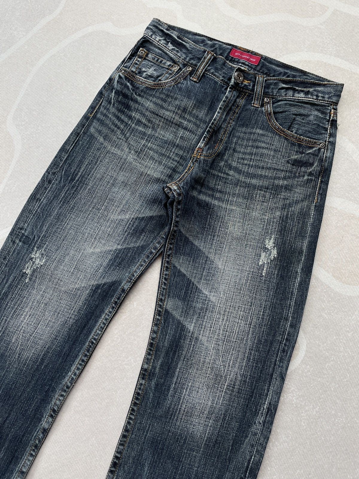 Japanese Brand Anti-Label Special Denim Embroidery Jeans (LG120) Size US 28 / EU 44 - 3 Thumbnail