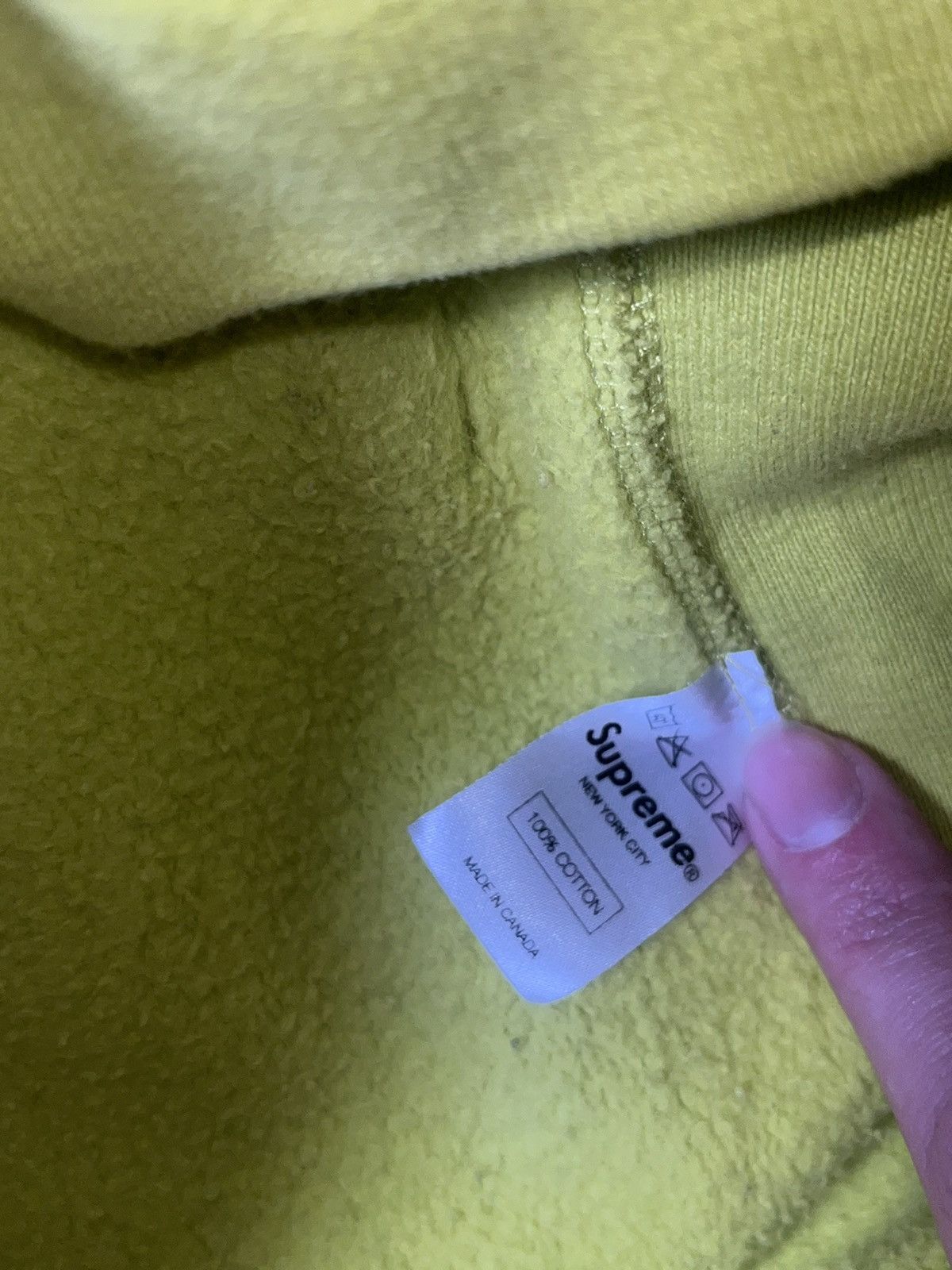 Supreme Supreme Acid Green Box Logo Hoodie FW 2012 Size US L / EU 52-54 / 3 - 7 Thumbnail