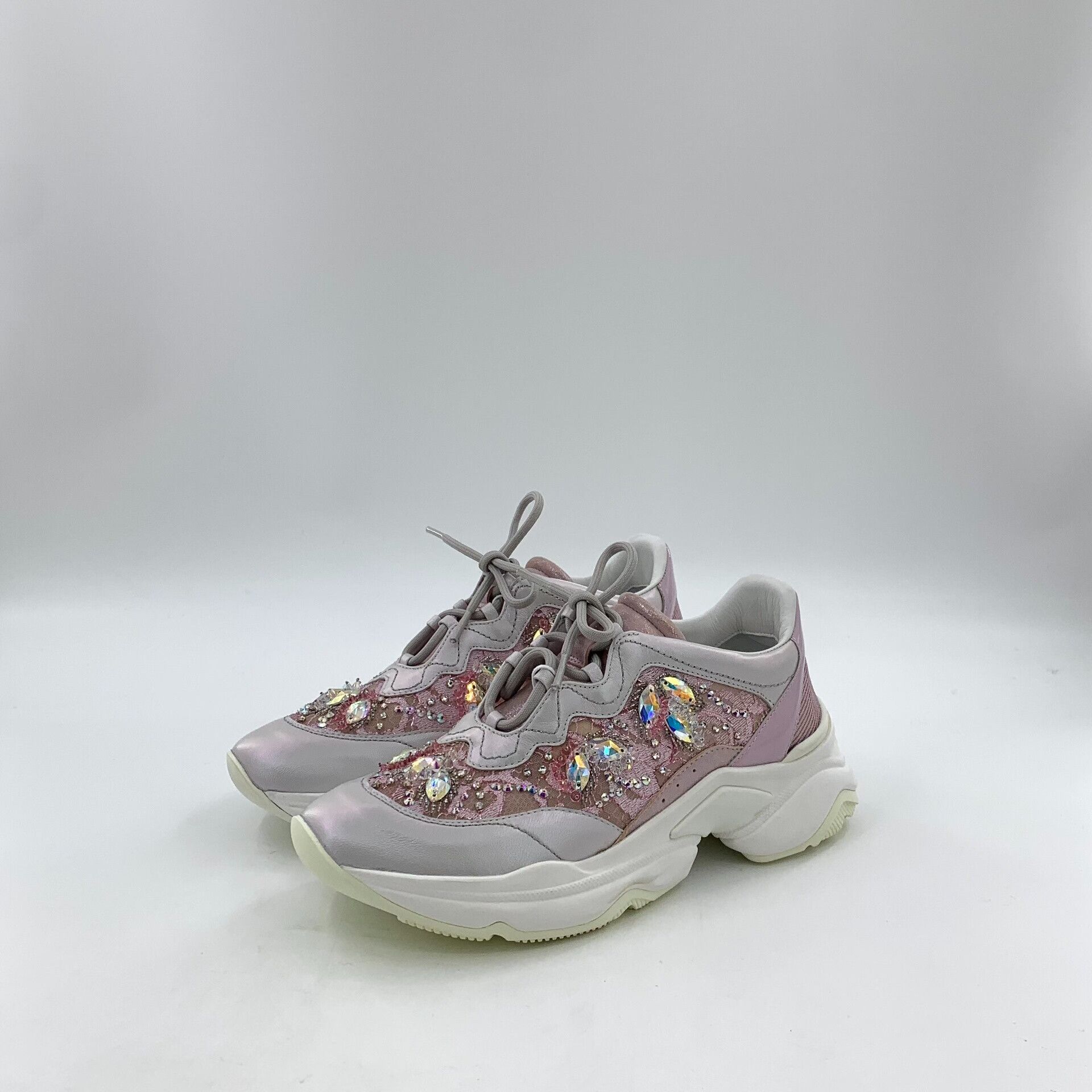 Moncler Moncler Leather Multi Lowtop Sneakers 35 Women Size US 5 / IT 35 - 1 Thumbnail
