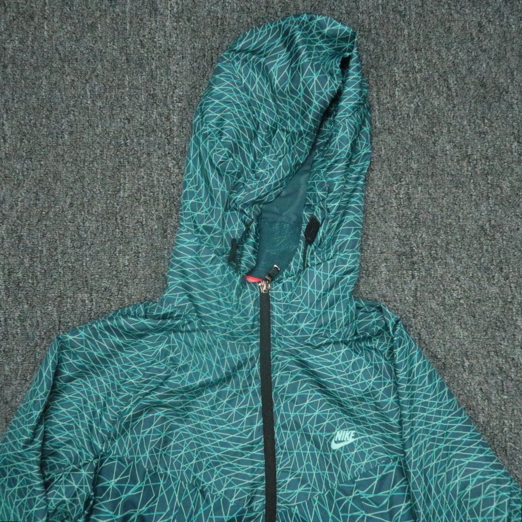 Nike Nike Windrunner Jacket Womens Small Blue Green Hooded Zip Full Pockets Lightweight Windbreaker-Gray? Size S / US 4 / IT 40 - 2 Thumbnail