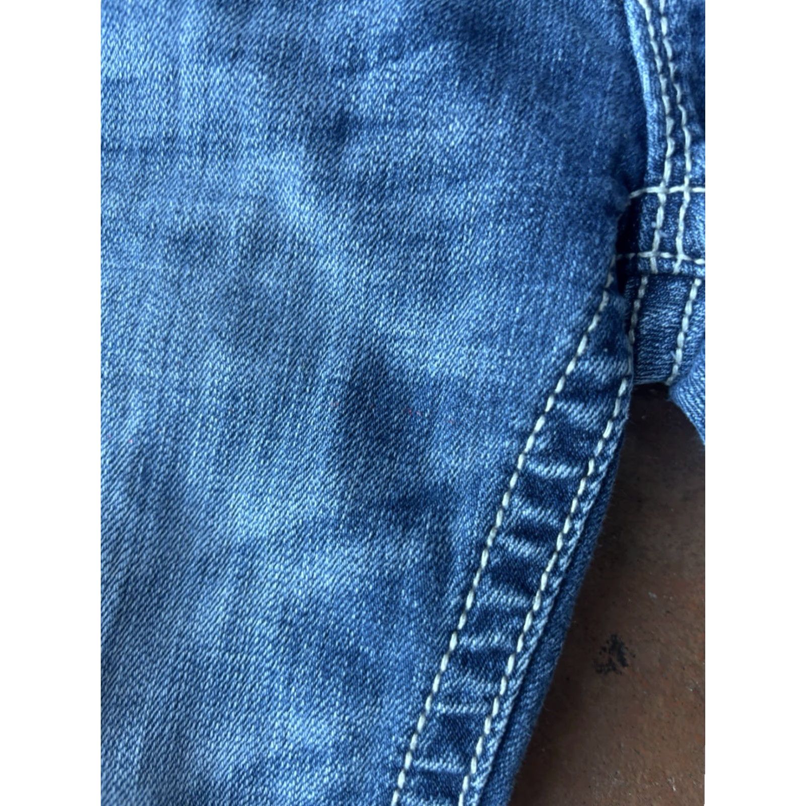 Miss Me VINTAGE Miss Me Jeans Capri Embellished Rhinestones Jeans Women's 26 Blue Denim Distressed 5-Pocket Regular Fit Size 26" / US 2 / IT 38 - 6 Thumbnail