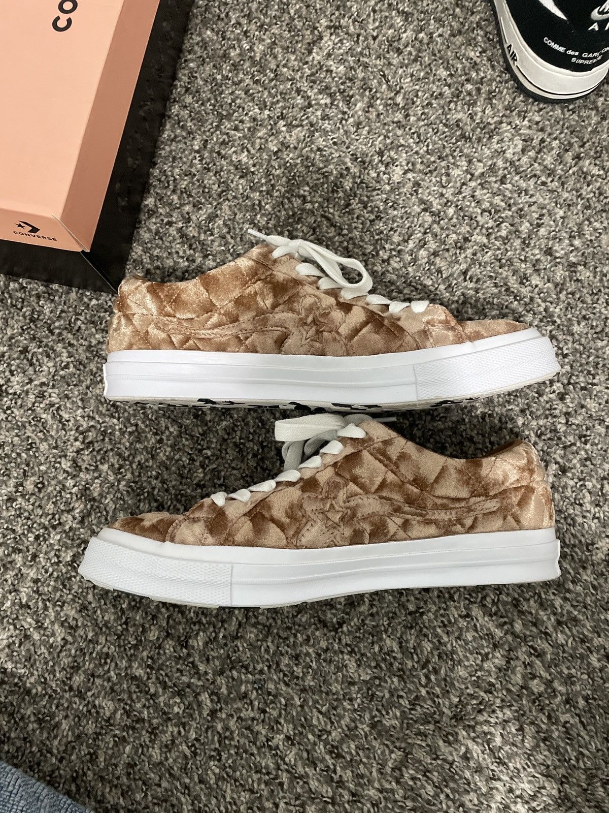 Golf le Fleur Golf le Fleur quilted velvet brown Size US 10 / EU 43 - 10 Thumbnail