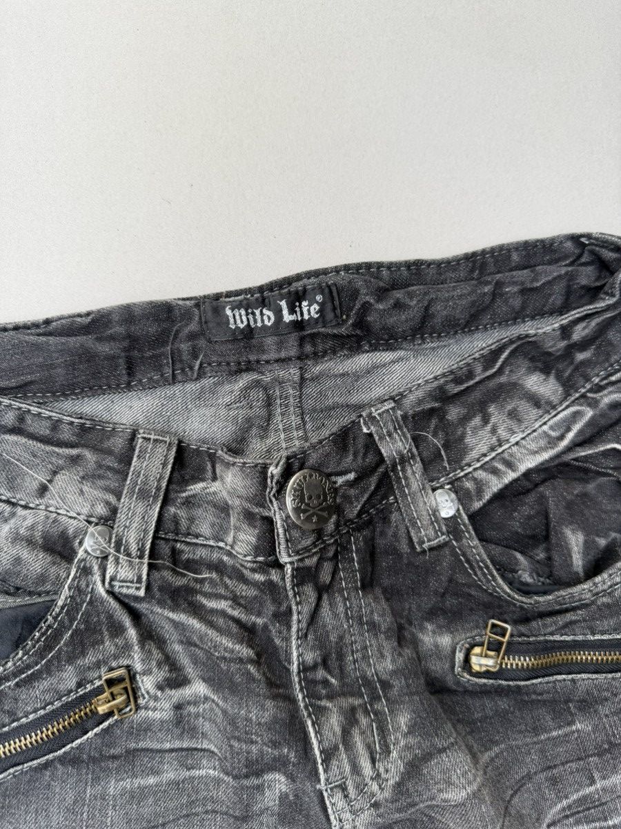Japanese Brand Wild Life lace up flare jeans Size US 30 / EU 46 - 3 Thumbnail