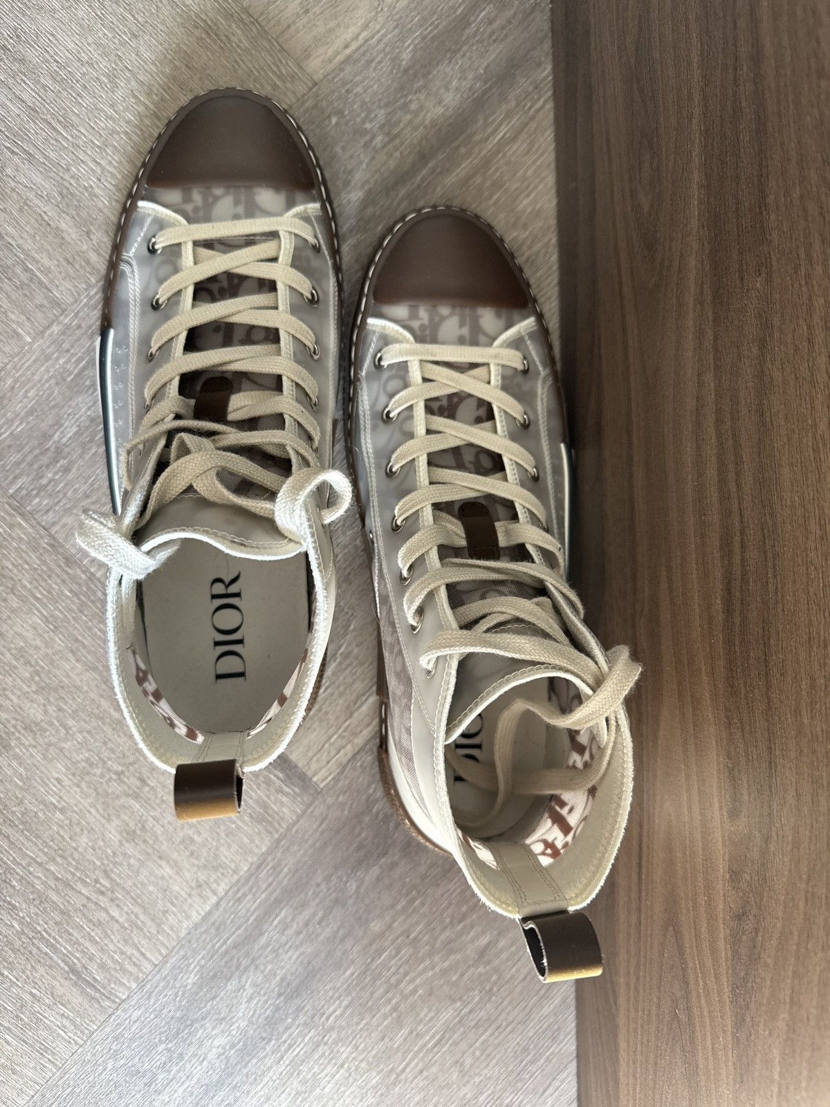Christian Dior Monsieur Dior B23 Oblique Brown High Top – EU 43.5 - Great Condition Size US 10 / EU 43 - 3 Thumbnail