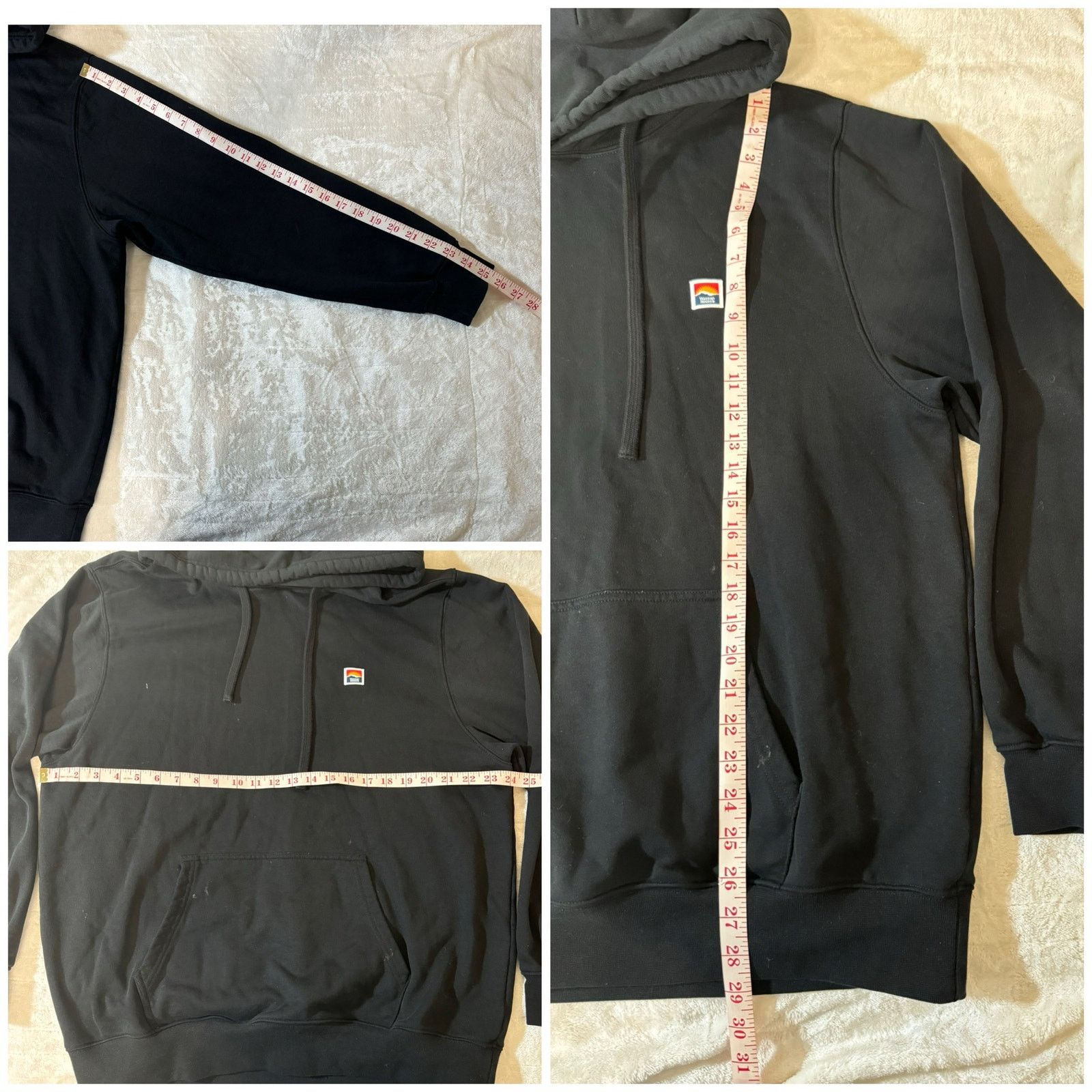 Unknown London WassupSummer Sunset Black Hooded Pullover Sweatshirt Size L Size US L / EU 52-54 / 3 - 8 Thumbnail