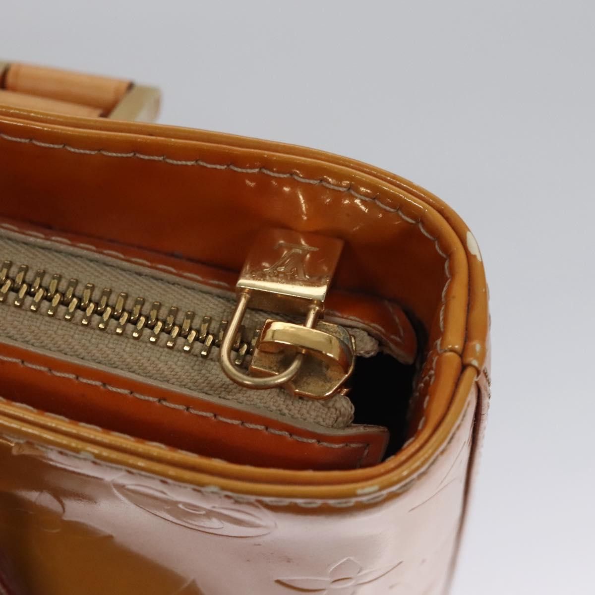 Louis Vuitton LOUIS VUITTON Monogram Vernis Houston Hand Bag Beige M91004 Size ONE SIZE - 15 Thumbnail