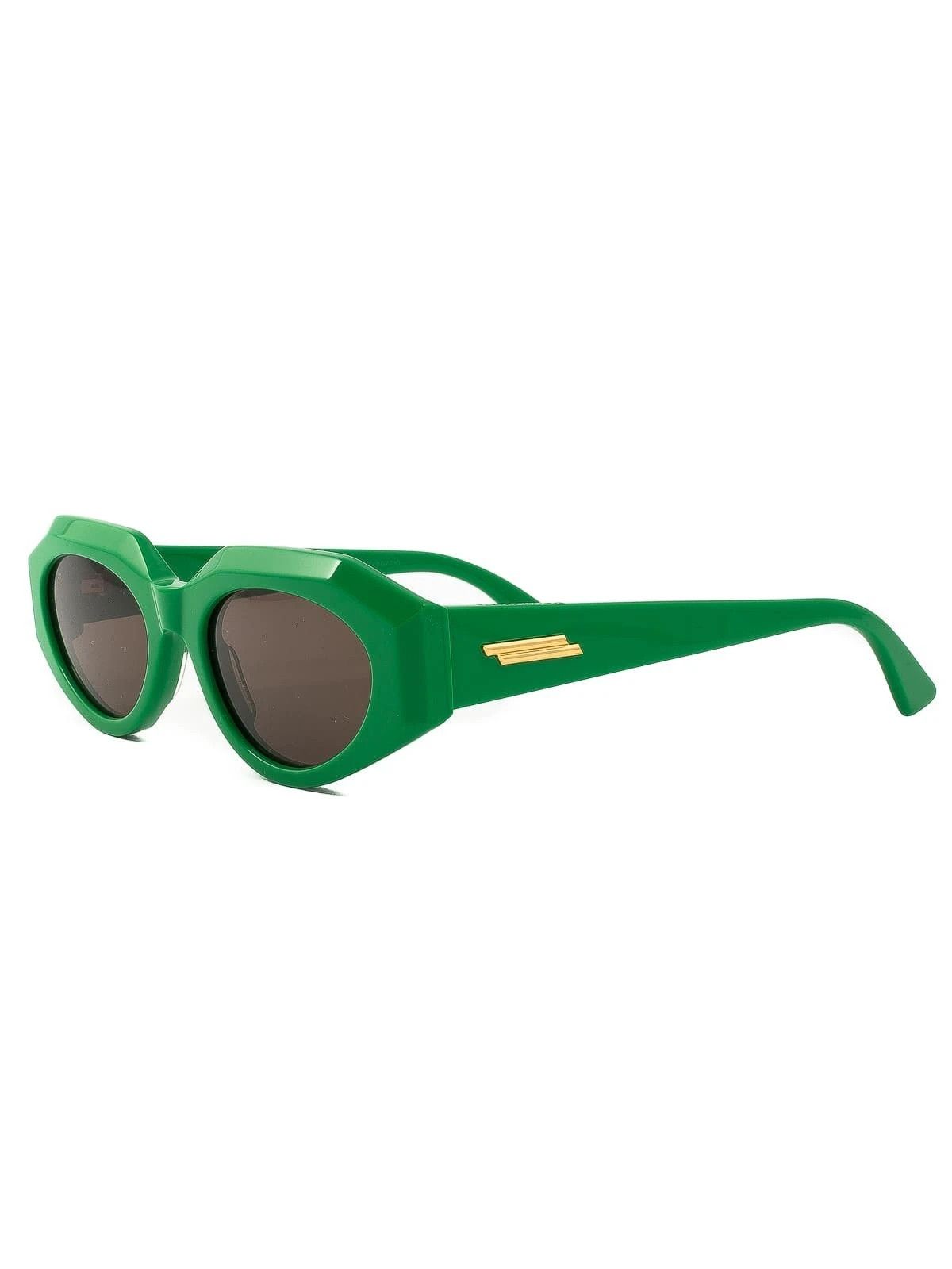 Bottega Veneta BOTTEGA VENETA prakeet green oval acetate sunglasses q Size ONE SIZE - 1 Thumbnail