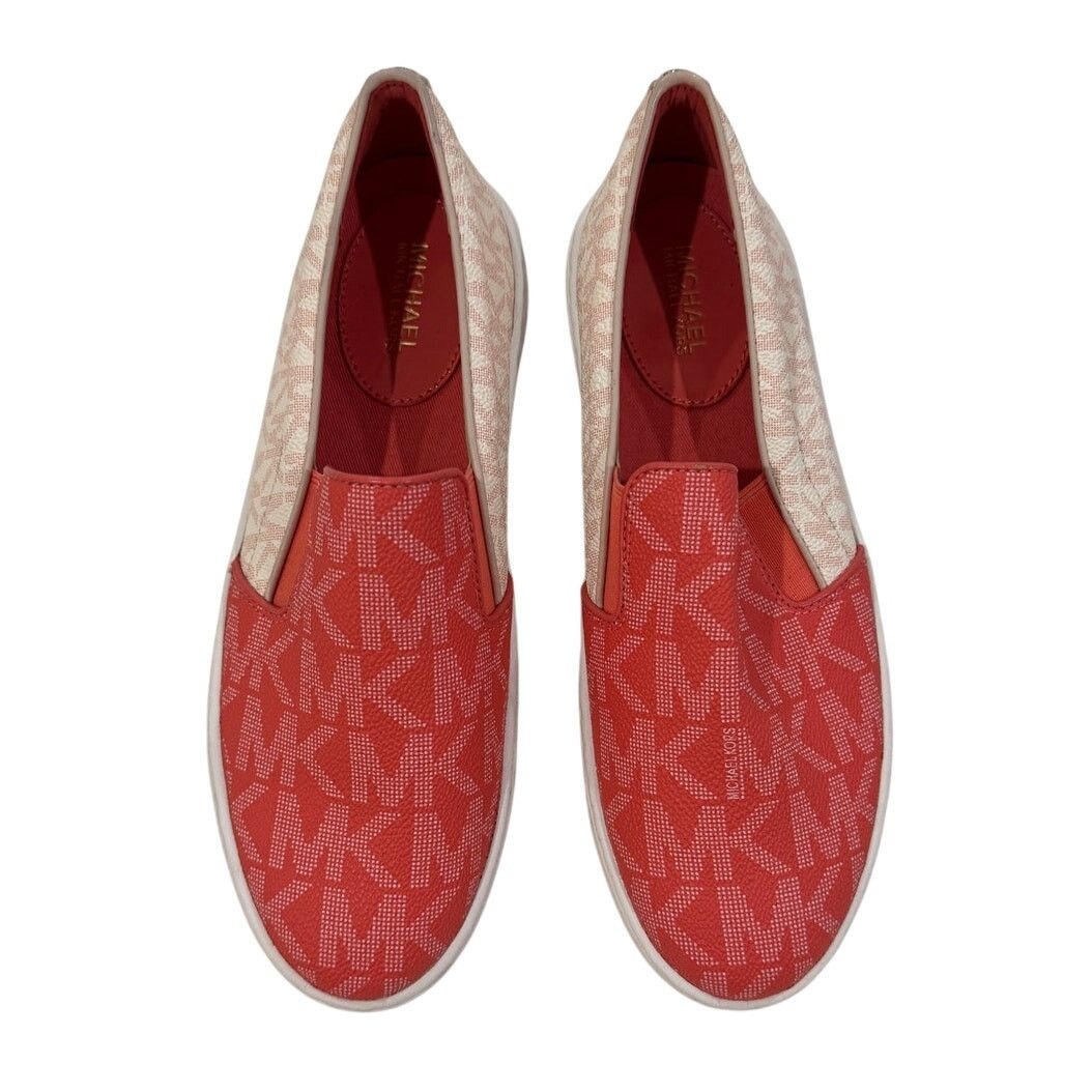 Michael Kors *DS19 MICHAEL KORS Keaton Slip On Monogram Sneakers Size 6 Size US 6 / IT 36 - 1 Thumbnail