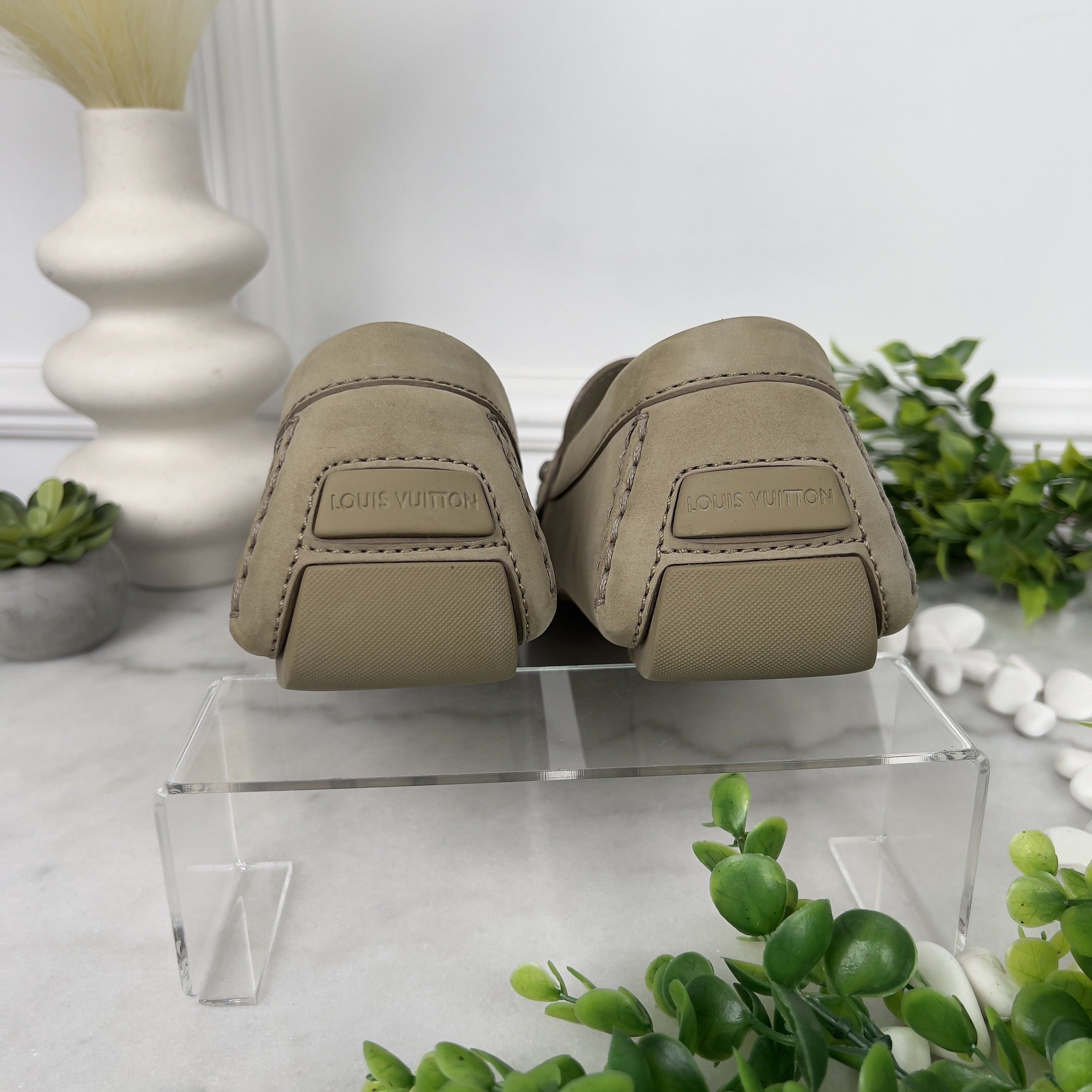 Louis Vuitton Monte Carlo Driving Moccasin Beige Nubuck Size US 13 / EU 46 - 7 Thumbnail