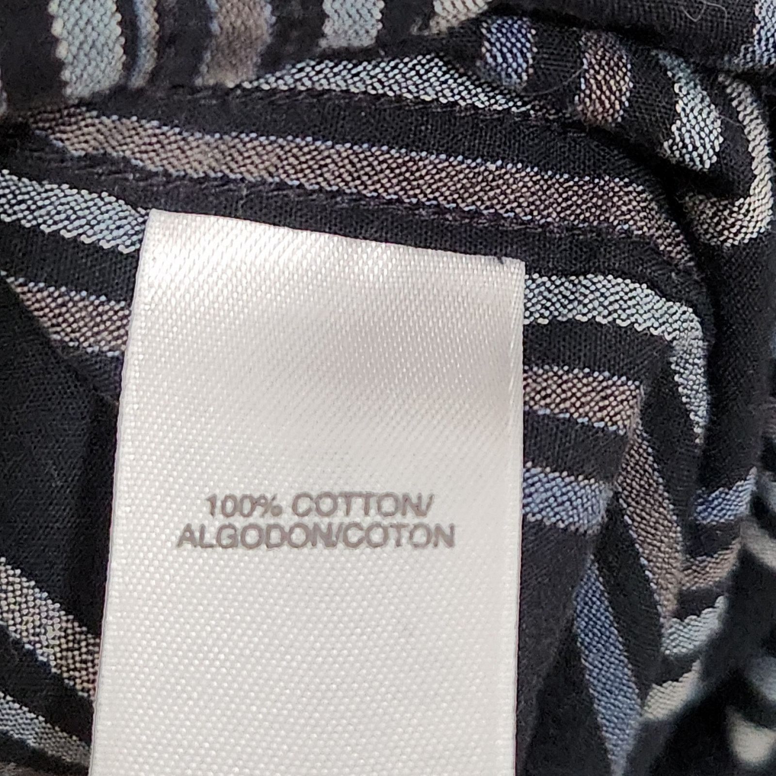 Other Concepts By Claiborne Black Blue Striped Button Shirt 2XLT Size US XXL / EU 58 / 5 - 5 Thumbnail