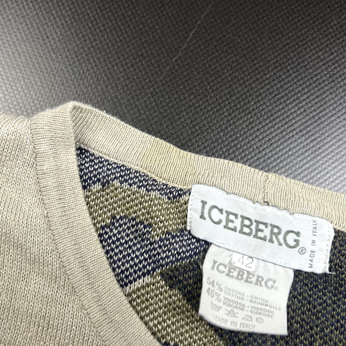 Iceberg × Vintage Vintage Iceberd Airplane Embroidered Logo Sweater Size S Size US XS / EU 42 / 0 - 18 Thumbnail