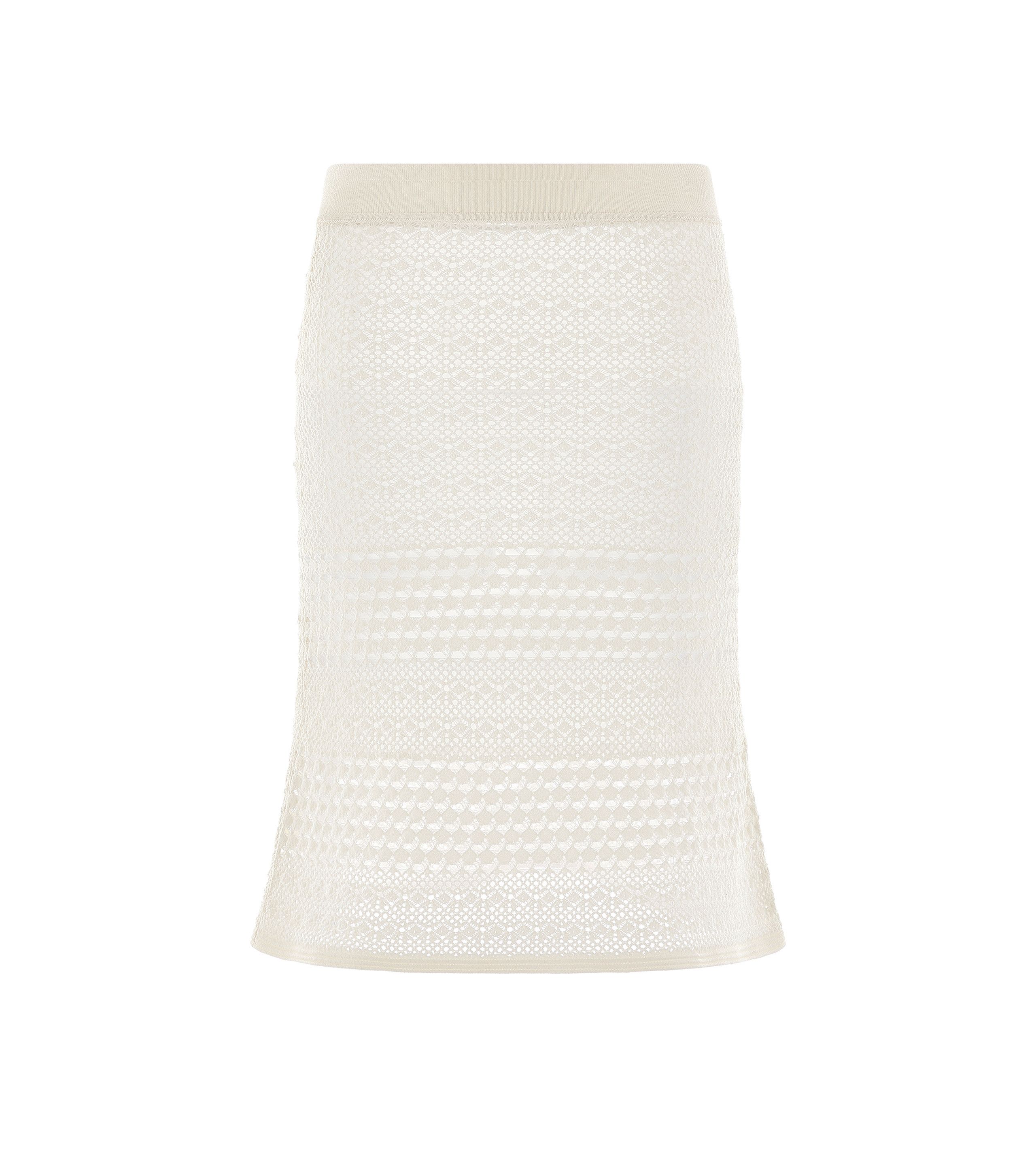Tom Ford o1w1db10525 GCK167 Midi Skirt in Off White Size 26" / US 2 / IT 38 - 1 Thumbnail
