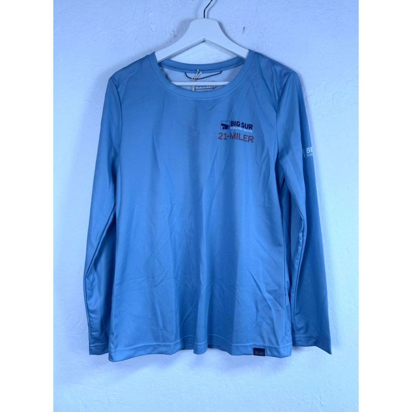 Vintage Recover Big Sur Marathon 21-Miler Womens Medium Long-Sleeve Shirt Crew Neck Blue New Size L / US 10 / IT 46 - 2 Thumbnail
